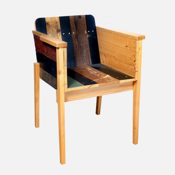 Armlehnstuhl Scrapwood/Bucket Seat